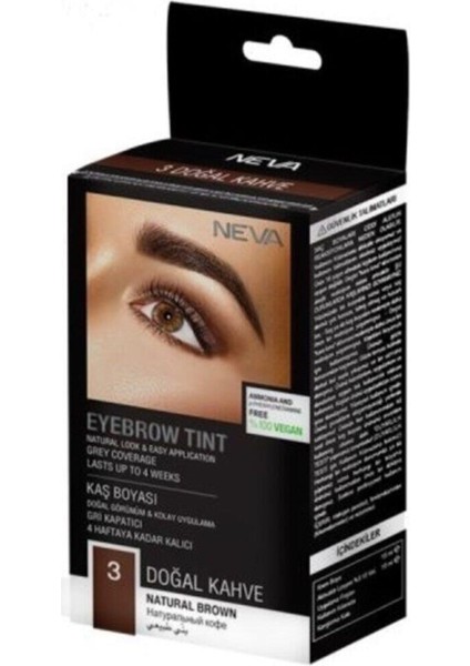 Eyebrow Tınt Kaş Boyası 15ML (Vegan) 3 Doğal Kahve