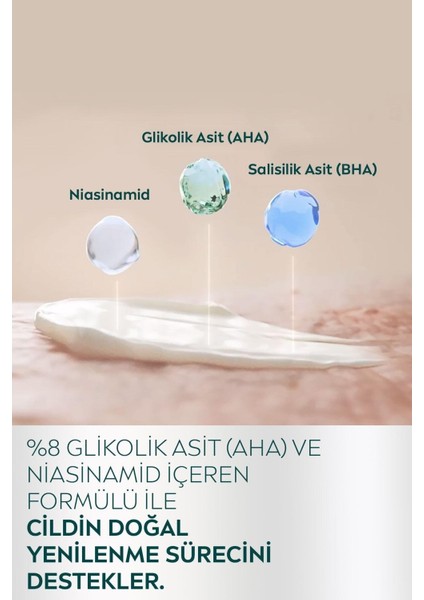 Derma Skin Clear Night Exfoliator Karşıtı Gece Arındırıcı KREM**40ML, ve Salisilik Asit modelleri