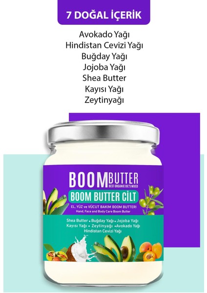 Boom Butter Cilt Bakım Yağı Ikili Paket