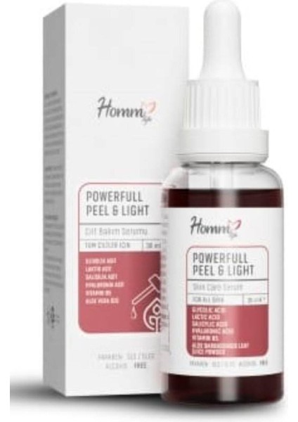 Hommlıfe Powerfull Peel & Lıght Serum 30 ml