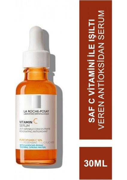 La Roche Posay %10 Saf C Vitamini Işıltı Veren ve Leke Oluşumunu Önleyen Antioksidan Cilt Serumu 30 ml Shopping Fashions
