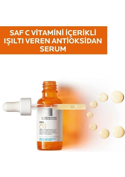 La Roche Posay %10 Saf C Vitamini Işıltı Veren ve Leke Oluşumunu Önleyen Antioksidan Cilt Serumu 30 ml Shopping Fashions fiyatları