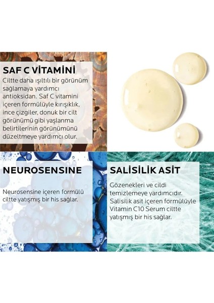 La Roche Posay %10 Saf C Vitamini Işıltı Veren ve Leke Oluşumunu Önleyen Antioksidan Cilt Serumu 30 ml Shopping Fashions indirimleri