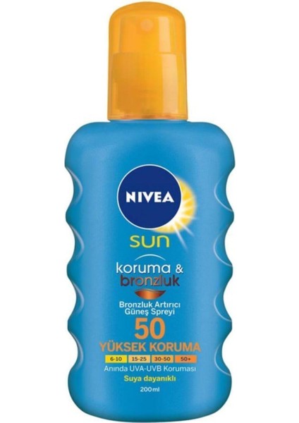 Nivea Güneş Spreyi Koruma&bronzluk Spf 50 Faktör 200ML