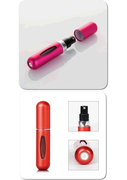Doldurulabilir Mini Parfüm Şişesi 5 ml - Cep Parfüm Şişesi