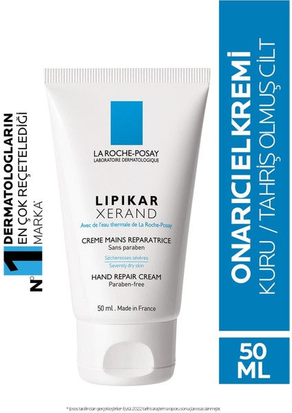 La Roche Posay Lipikar Xerand 50ML Çok Kuru Eller Için Onarıcı Krem