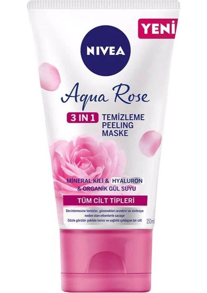 Aqua Rose Peeling Maske 3 In 1 Temizleyici 150 ml