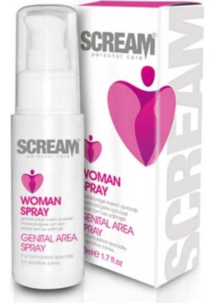 Scream Woman Genital Area Spray