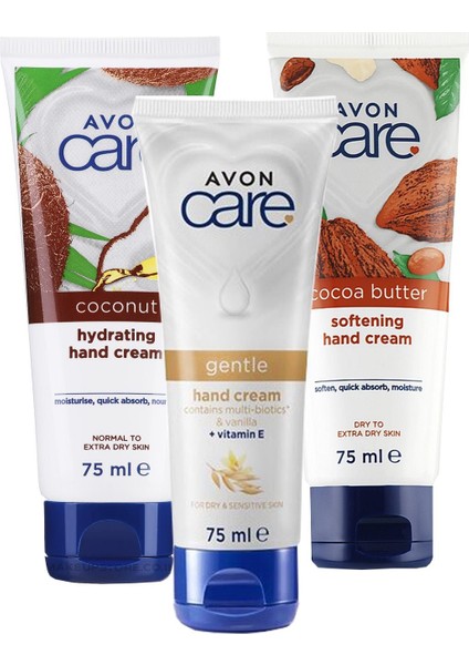 Care Hindistan Cevizi+Care Multi Biotics ve Vanilya+Care Kakao Yağı IÇEREN3LÜELKREMI