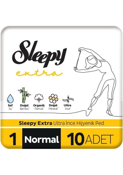 Extra Ultra Ince Hijyenik Ped Normal 10 Adet Ped