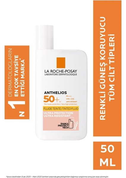 La Roche Posay Anthelios Shaka Fluid Spf 50+ Tinted 50 ml