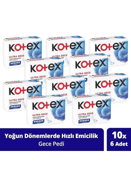 Ultra Single 6'lı Gece 10'lu Paket Paket