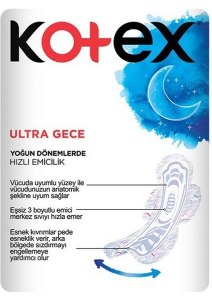 Ultra Süper Ekonomik Paket Gece 16'lı x 6 Paket