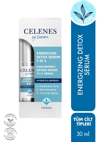 Celenes By Sweden Thermal 3 In 1 canlandırıcı Detox Serum 30 ml