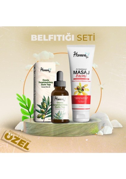 11.11 Özel B Itığı Seti (At Kestaneli Termal Masaj Kremi + Ozonla Zenginleştirilmiş Zeytin Yağı