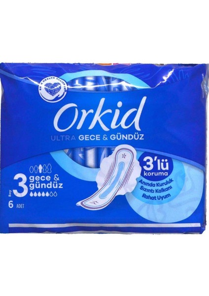 Ultra Hijyenik Ped Gece & Gündüz Tekli Paket 6 Ped 4015400041504