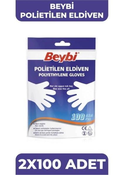 Polietilen Pet Eldiven [2 Paket]