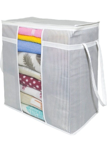 Gri Pencereli Saklama Çantası Hurç 50 x 45 x 30