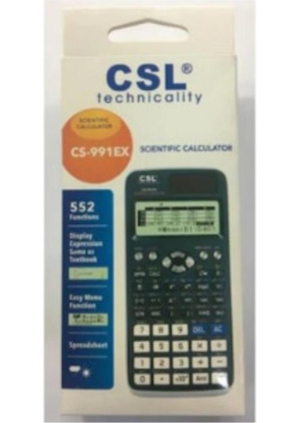 Csl () CS-991EX 552 Fonksiyon Bilimsel Hesap Makinesi