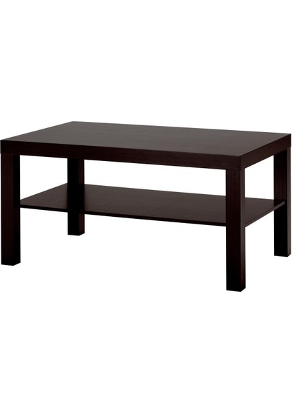 Dekoratif Lack Orta Sehpa Mobilya Siyah Renkli (55 x 90 cm ) Lack Orta