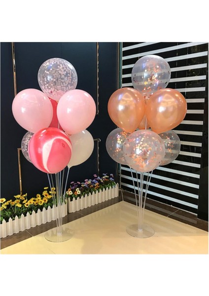 Şefaf Balon Standı 7'li Parti Süsleme Aparatı