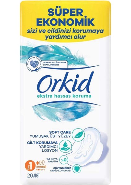 Extra Hassas Hijyenik Ped 1 Beden 20'li 8001841807171