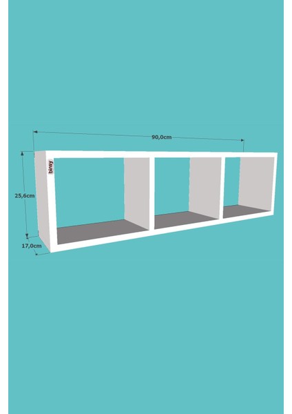 Bi Demonte Yatay Raf Kitaplık Beyaz fırsatları