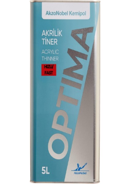 Optima Üniversal Akrilik Tiner Hızlı 5 Lt