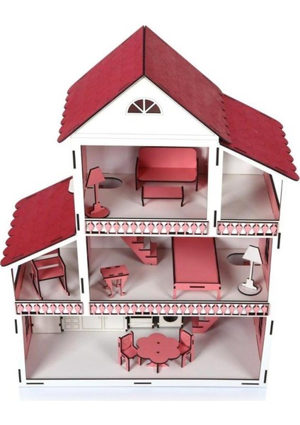 Ahşap Çocuk Oyun Evi 60 cm Mobilyalı Yerli Üretim fırsatları