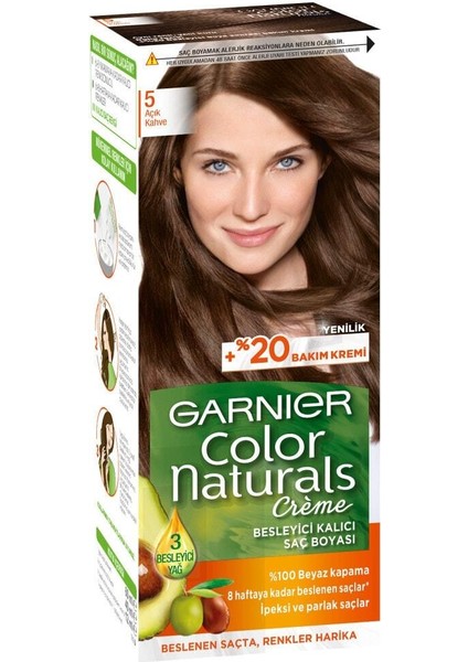 Color Naturals Krem Saç Boyası 5 Açık Kahve fiyatları