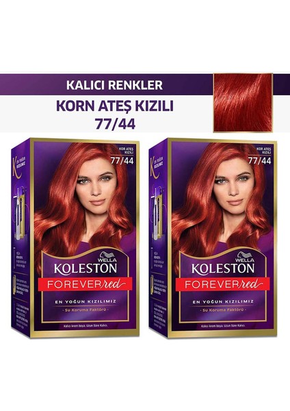 Koleston Kit Saç Boyası 77/44 Kor Ateş Kızılı x 2 Adet