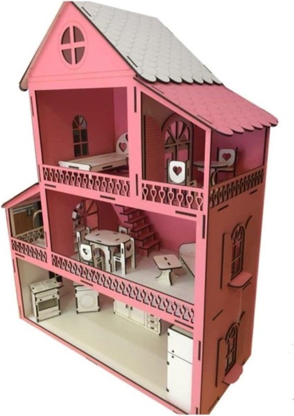 Veradizayn Ahşap Barbi Bebek Oyun Evi fiyatları