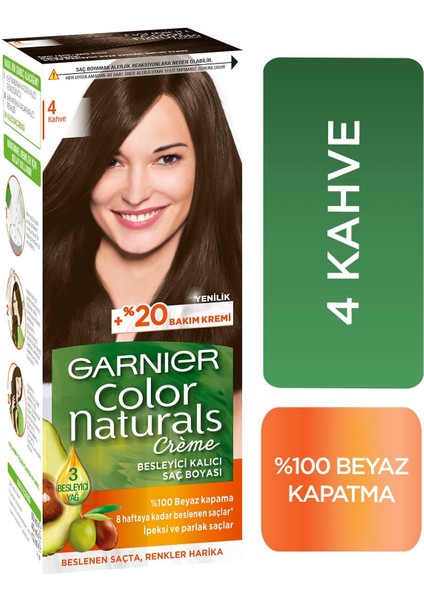 Color Naturals 4 Kahve Saç Boyası