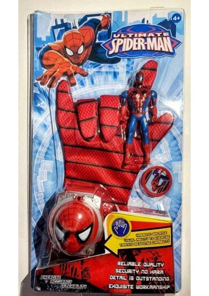 Spiderman Disk Atan Eldiven - Spiderman Figürlü Eldiven Seti