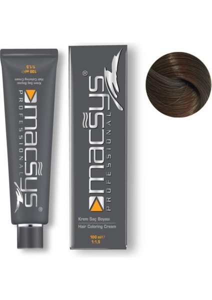 Macsys Yoğun Koyu Kumral Oksidansız 100 ml Profesyonel Saç Boyası No:6.0 Macsys 100 ml