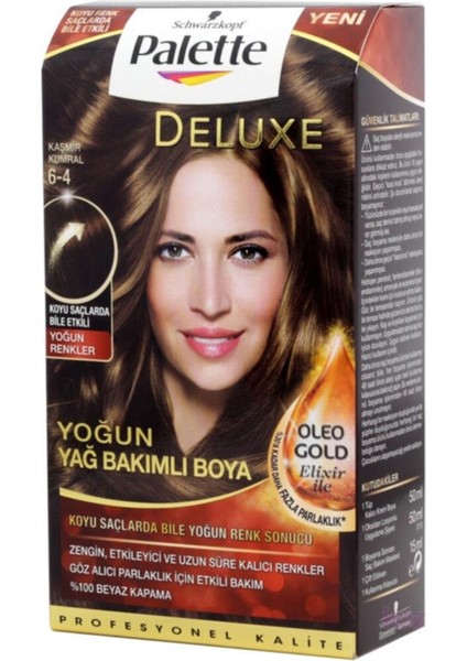 Deluxe Saç Boyası 6 4 Kaşmir Kumral