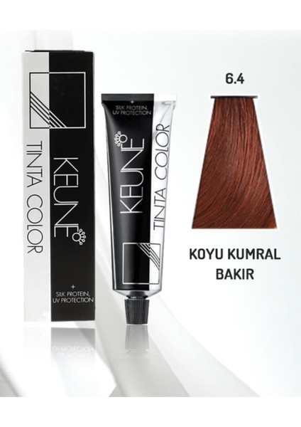 Tinta Color Saç Boyası 60ML | No - 6.4 Koyu Kumral Bakır