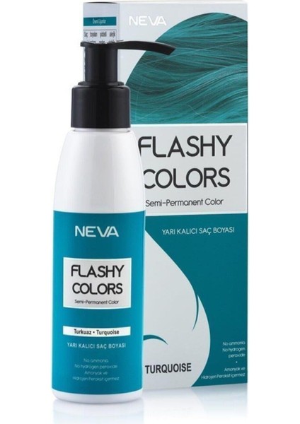 Flashy Colors Yarı Kalıcı Saç Boyası - Turkuaz 100 ml