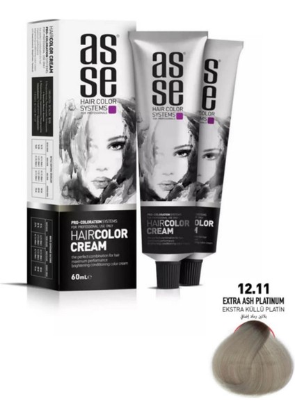 Hair Color Systems Saç Boyası 60 Ml. -12.11 Ekstra Küllü Platin