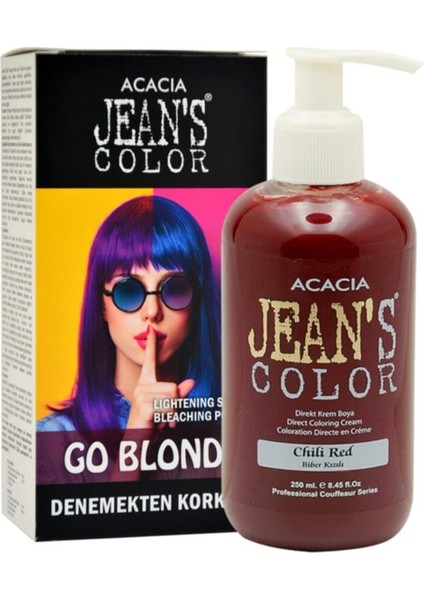 Biber Kızılı 250ML. Chılı Red + Jean's Color Saç Açıcı Seti