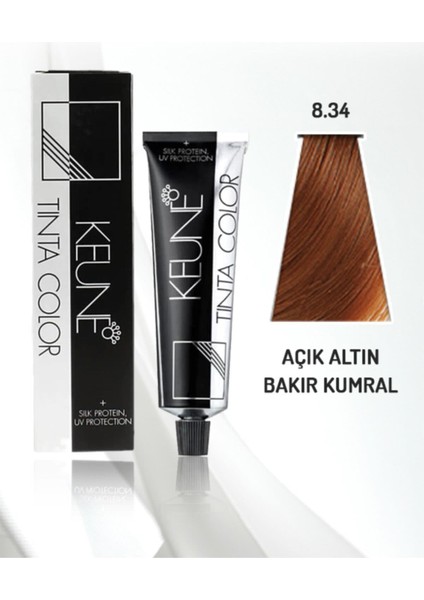 Tinta Color Saç Boyası 60ML | No - 8.34 Açık Kumral Dore Bakır