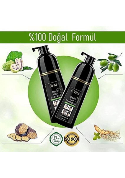 Dexe Siyah Şampuan 400ML. Beyaz Saçlar Için modelleri