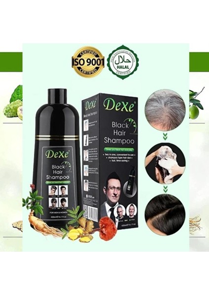 Dexe Siyah Şampuan 400ML. Beyaz Saçlar Için fırsatları