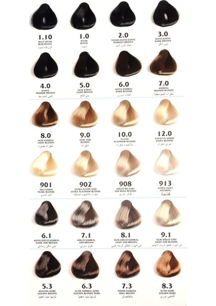 Color 7.43 Karamel Bitkisel Saç Boyası 60 ml + %6 20 Volume Oksidan 90 ml modelleri