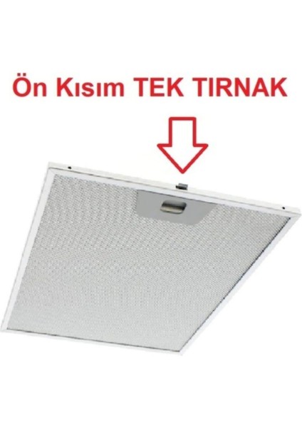 Davlumbaz Filtresi 253X300 Aspiratör Tel Filtre Ön Kısım Tek Tırnak, Arka Kısım Tırnaksız 00431222 Profilo Filtre