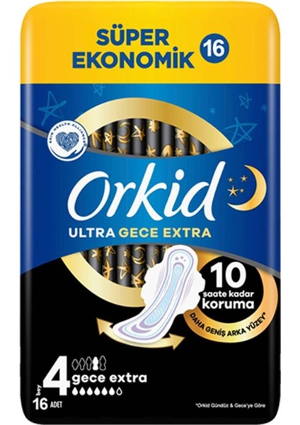 Süper Ekonomik Ultra Gece Extra 16 Ad. 4 Boy x 4 Paket fiyatları