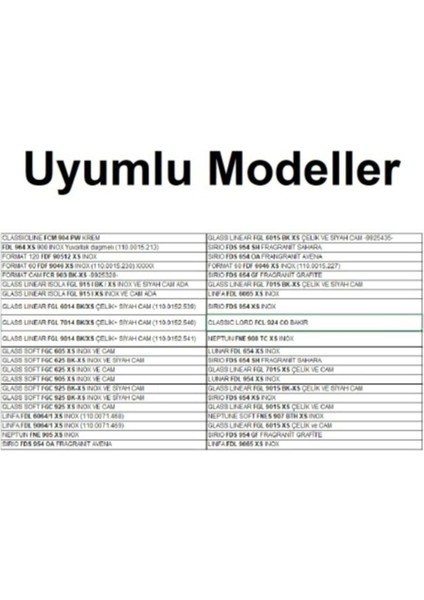 Davlumbaz Filtresi 253X300 Aspiratör Tel Filtre Ön Kısım Tek Tırnak, Arka Kısım Tırnaksız Franke Filtre