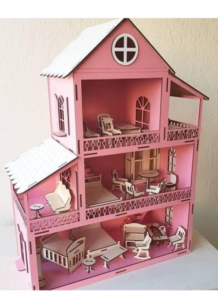 Barbie Oyun Evi Mobilyalı Bebek Uyumlu