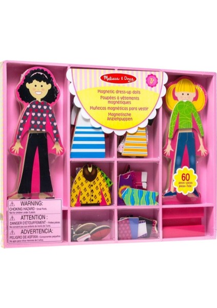 Melissa & Doug Ahşap Mıknatıslı Giydirme - Abby ile Emma