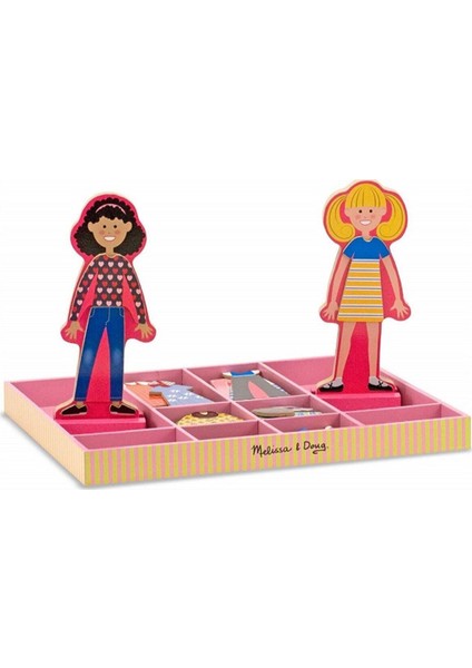 Melissa & Doug Ahşap Mıknatıslı Giydirme - Abby ile Emma